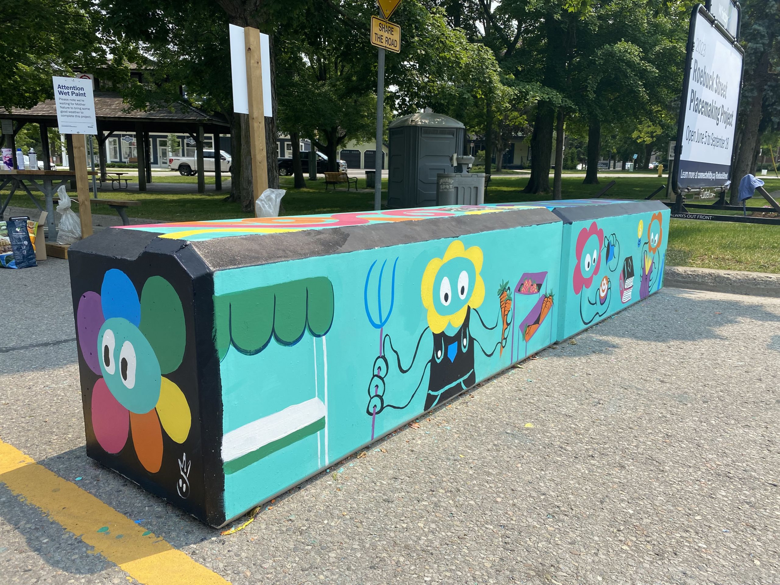 Image of Chrrie's concrete barrier
